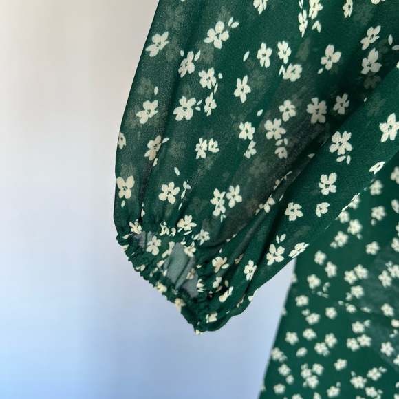 NWT Reformation Joy Floral Open Back Long Sleeve Dress Size 4 - Picture 12 of 15